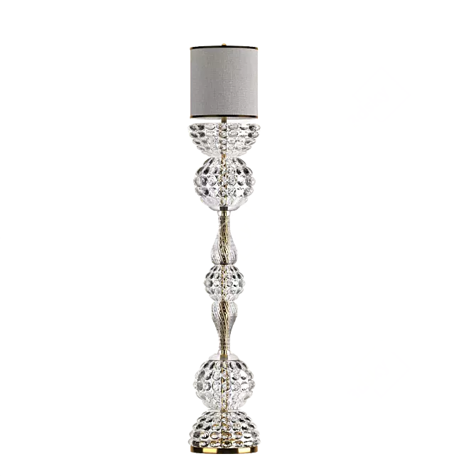 Crystal floor lamp, Lalique-inspired 3D model image 1