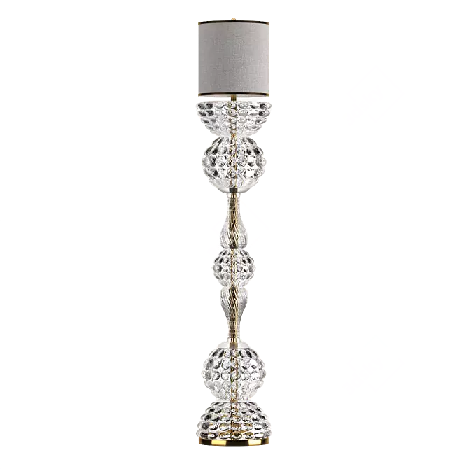 Crystal floor lamp, Lalique-inspired 3D model image 4