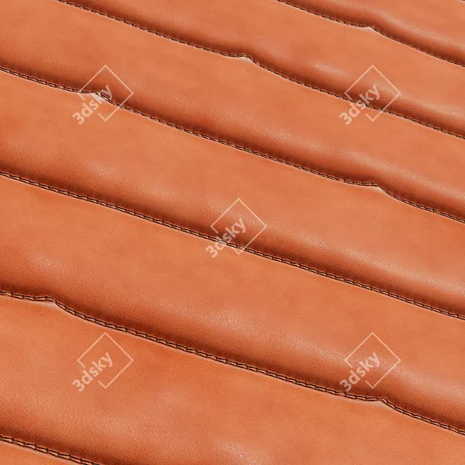 Natural Cowhide Leather Seamless Cover 3D model image 5