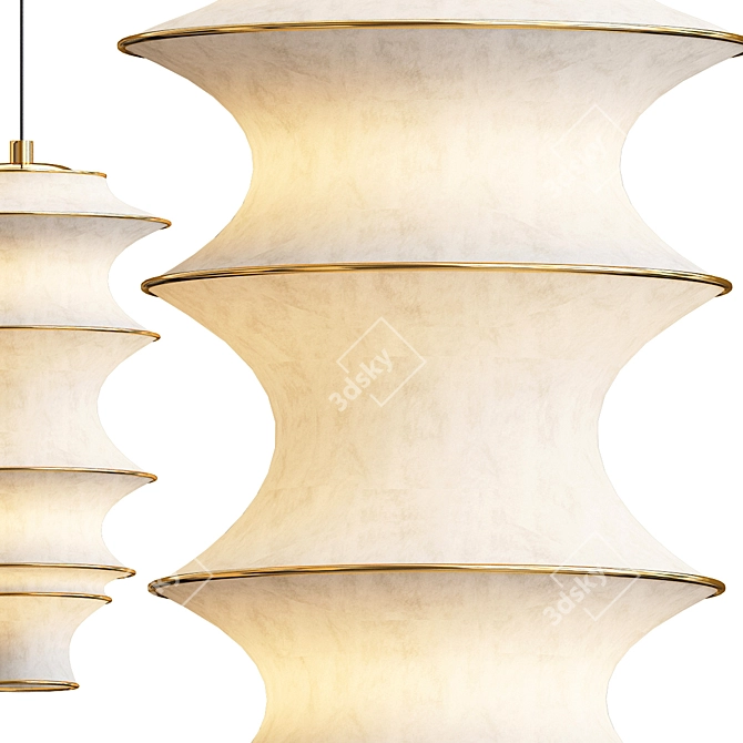 Rustic Charm Pendant Light 3D model image 2