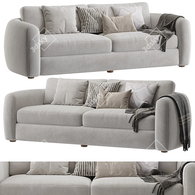 Scandinavian Style Oslo Sofa 2014 3D model image 1