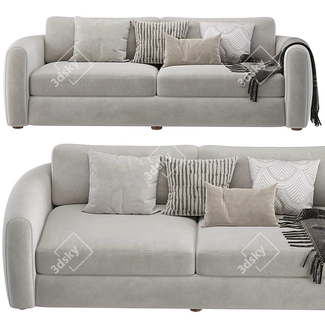 Scandinavian Style Oslo Sofa 2014 3D model image 2