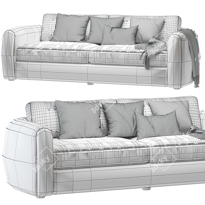 Scandinavian Style Oslo Sofa 2014 3D model image 3