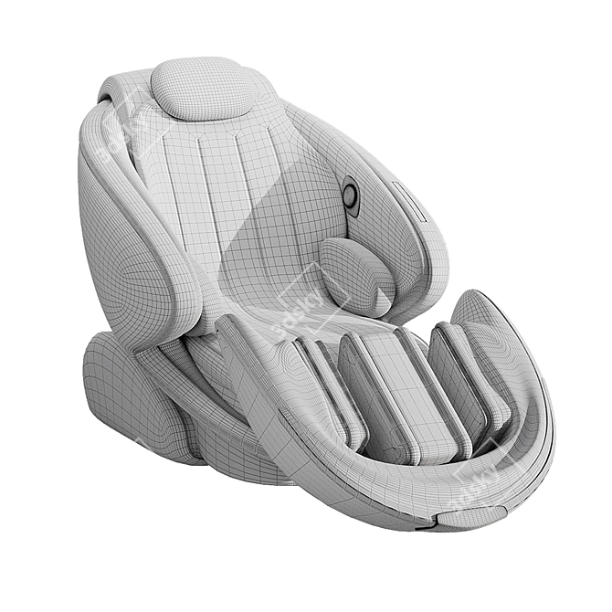 Futuristic Massage Chair Experience 3D model image 3