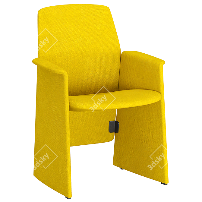 Elegant Downtown Conference Chair 3D model image 2