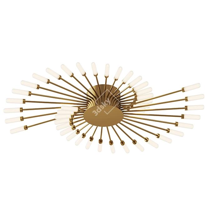 Fireworks LED Chandelier: Modern Elegance 3D model image 2