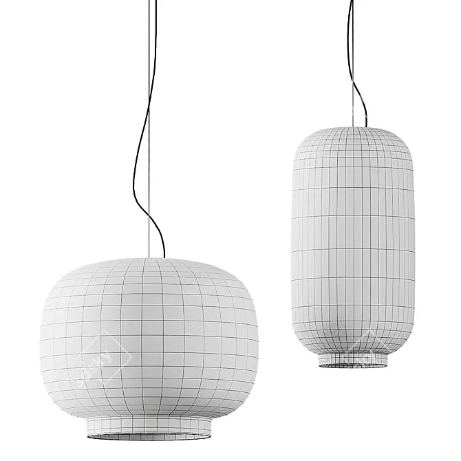 Foscarini White Pendant Duo 3D model image 4