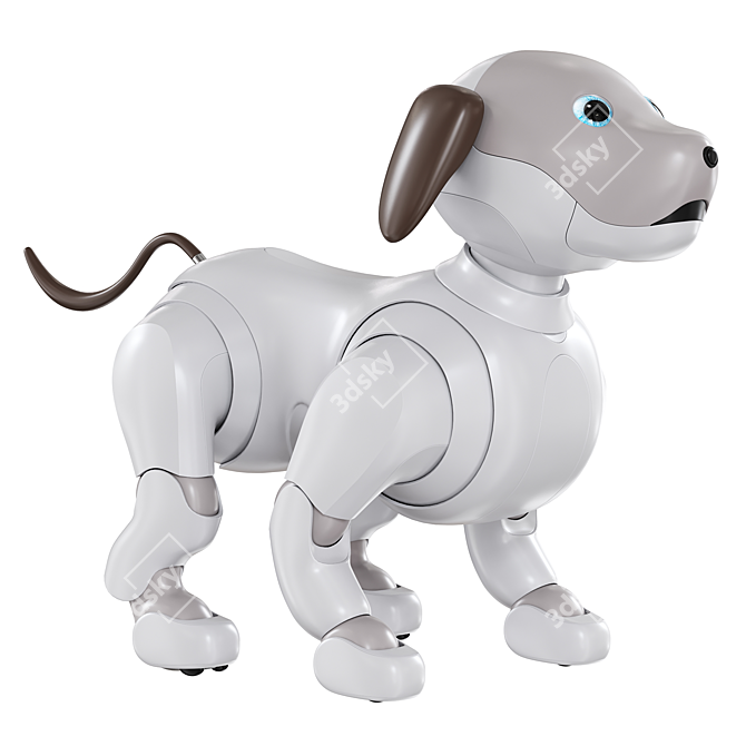 Smart Dog Robot Companion 3D model image 1