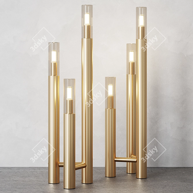 Elegant Bedside Lamp ST-Luce ECLIP 3D model image 2