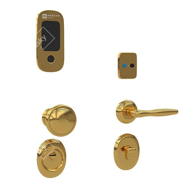 Biometric Smart Lock MorganSecret 3D model image 4