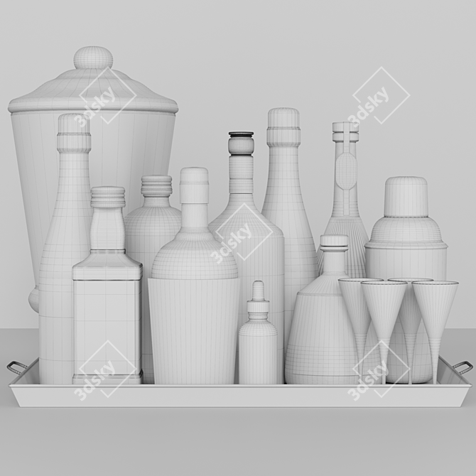 Alcohol Set Collection 3D Models 3D model image 2