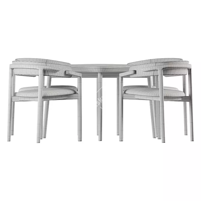 Contemporary Dining Set by Apato 3D model image 3