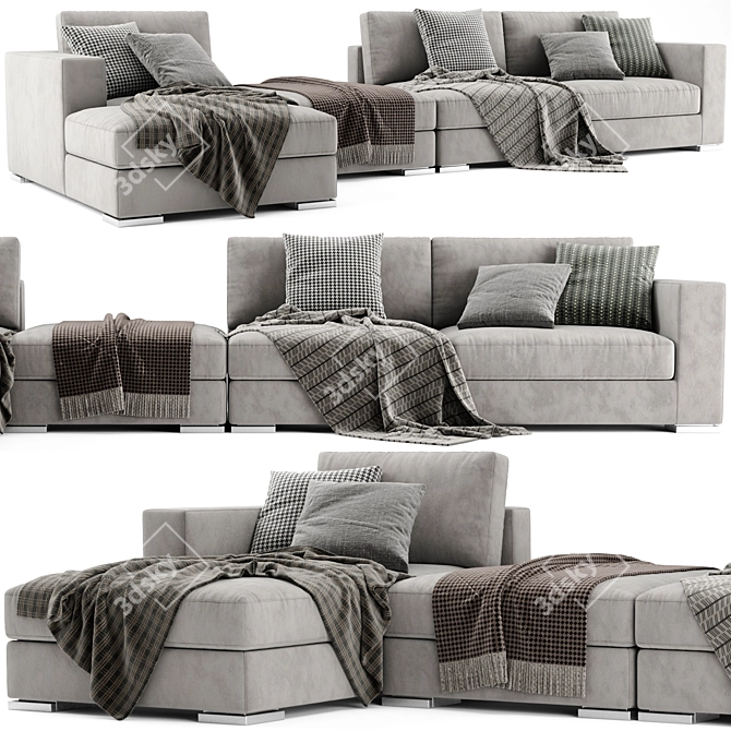 Modern Jesse Alfred Sofa Set 3D model image 1