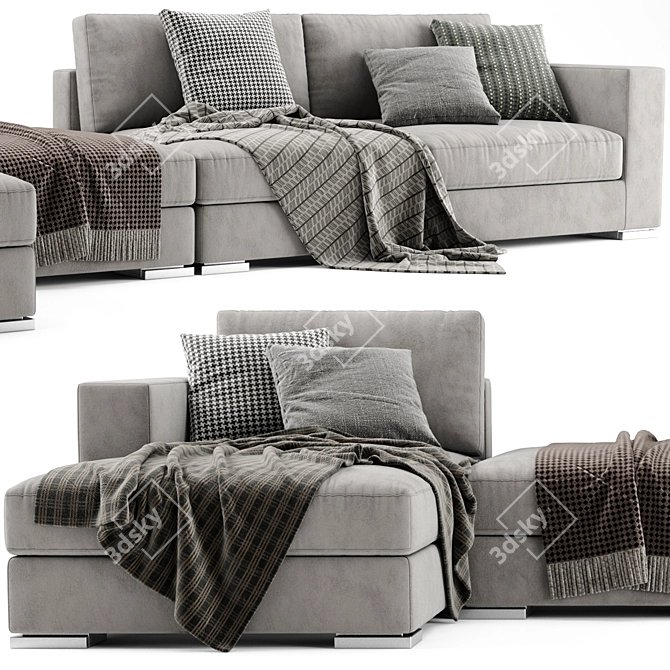 Modern Jesse Alfred Sofa Set 3D model image 2