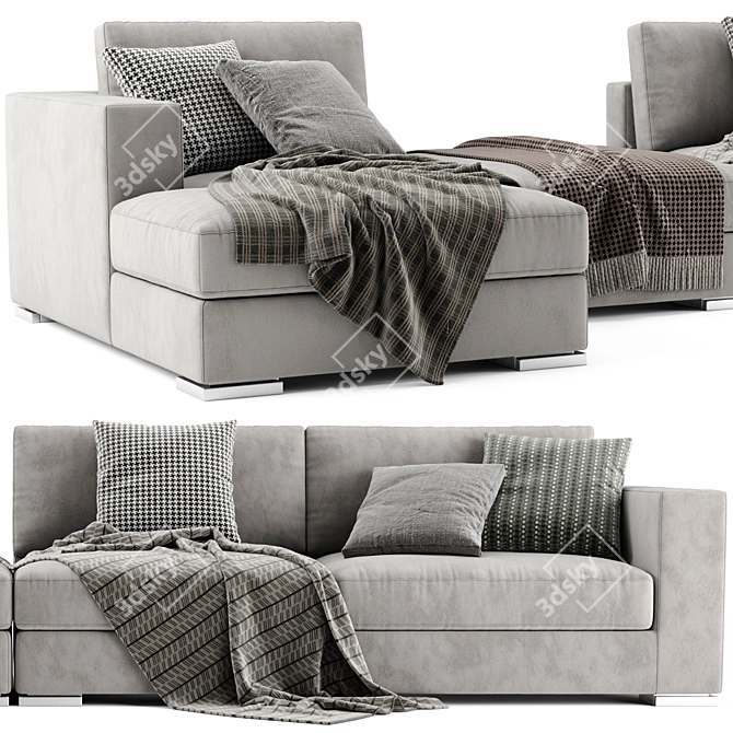 Modern Jesse Alfred Sofa Set 3D model image 3