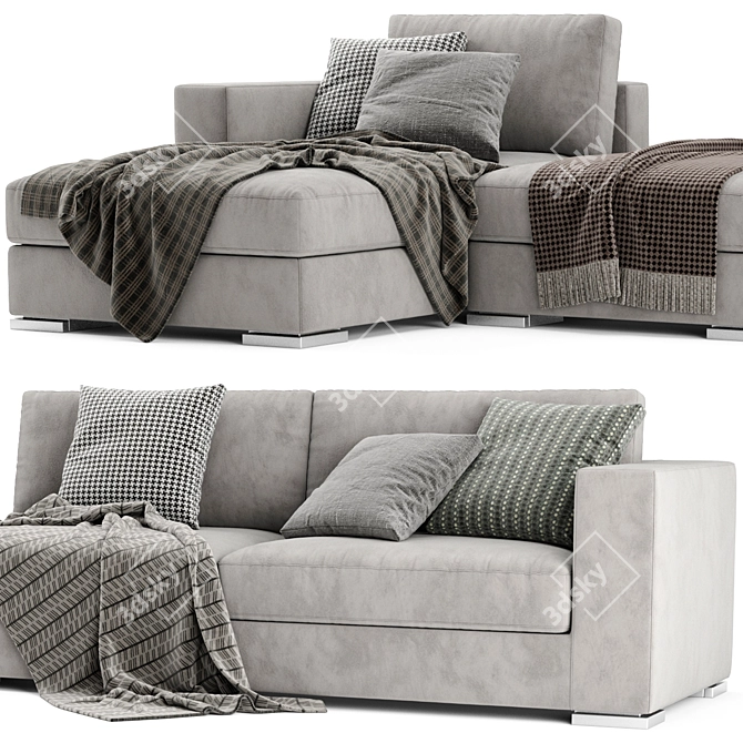 Modern Jesse Alfred Sofa Set 3D model image 4