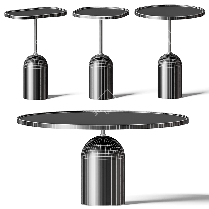 Modern Ekero Coffee Side Tables 3D model image 2