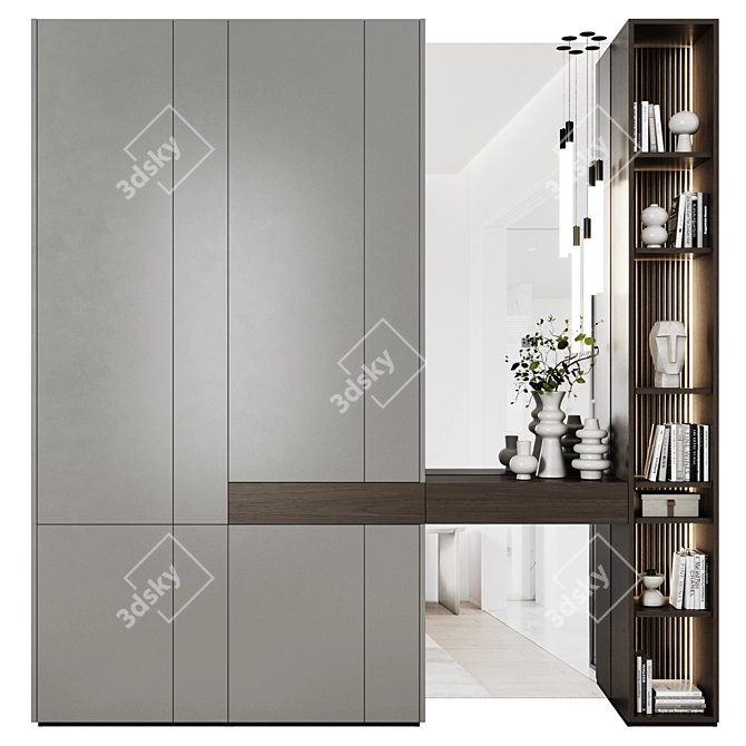 Modern Style Entryway Set 3D model image 1