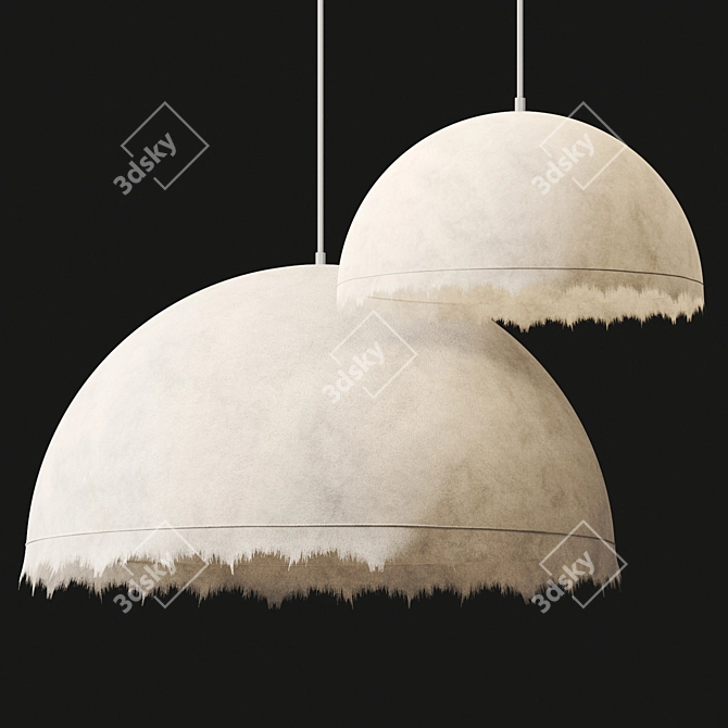 Elegant Plancton Pendant Light 3D model image 2