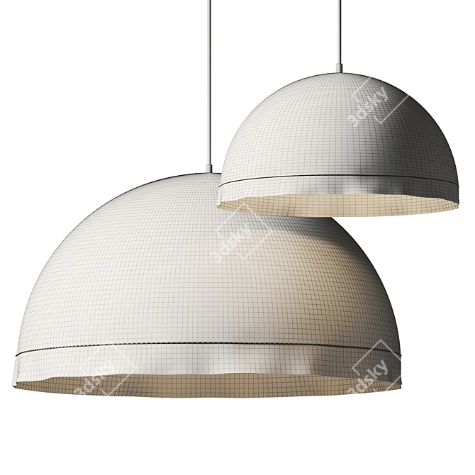 Elegant Plancton Pendant Light 3D model image 3