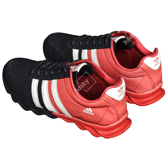 Athletic Adidas Shoes Texture 4000x4000 3D model image 2