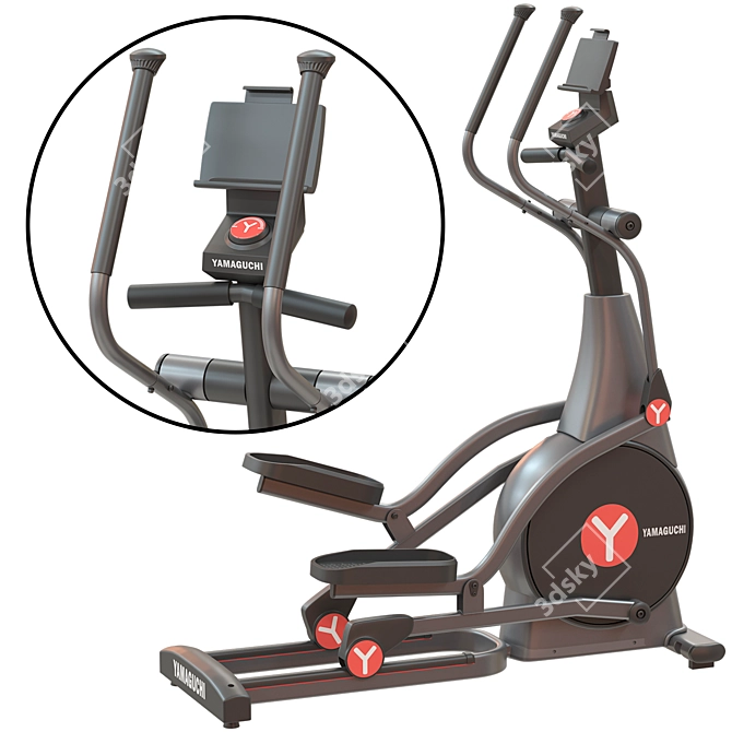 YAMAGUCHI Elliptic Cross Trainer 3D model image 2