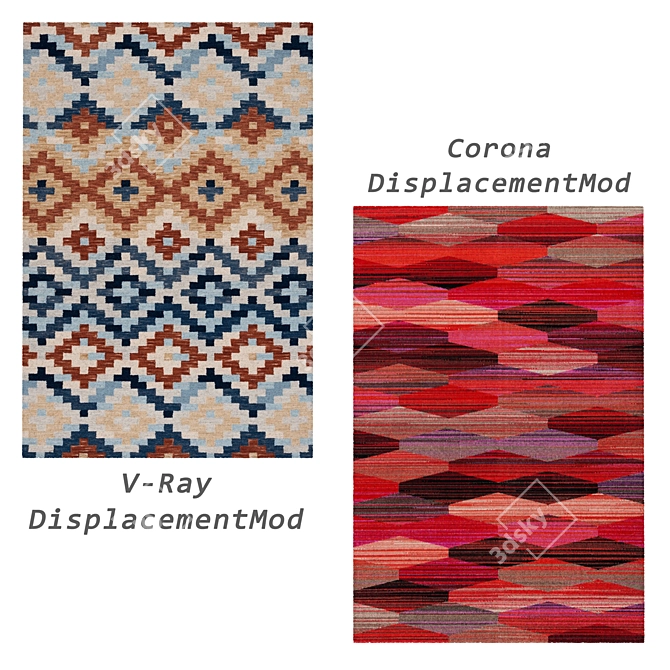 Versatile Carpet Collection with Various Textures 3D model image 4