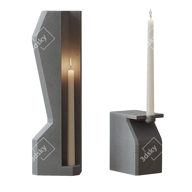 Booroom Edition Solaris Candles 3D model image 1