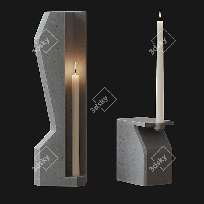 Booroom Edition Solaris Candles 3D model image 2