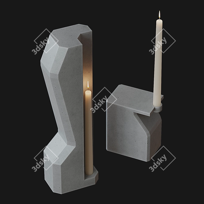 Booroom Edition Solaris Candles 3D model image 4