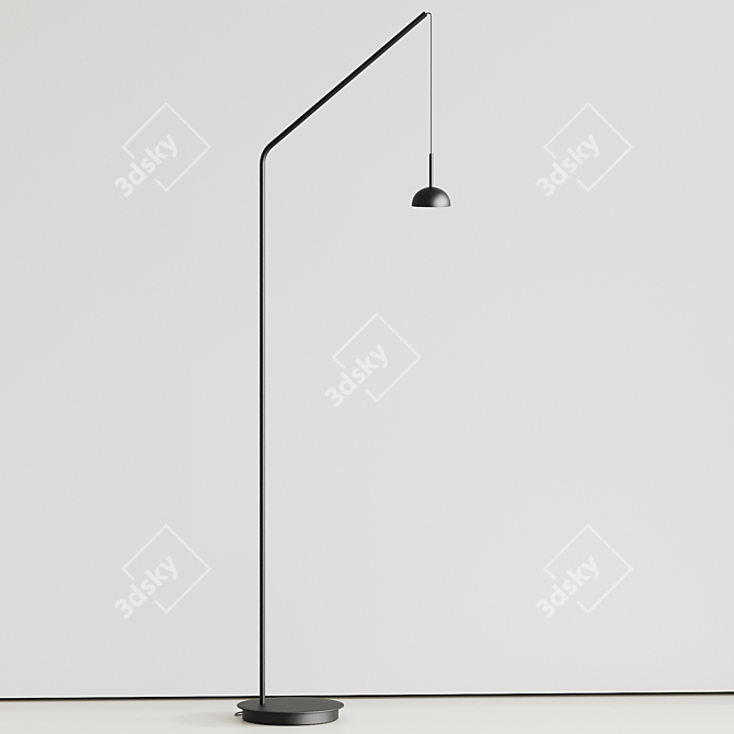 Elegant CUPOLINA Floor Lamp 3D model image 2