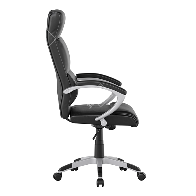 Modern Leather Office Swivel Chair 3D model image 2