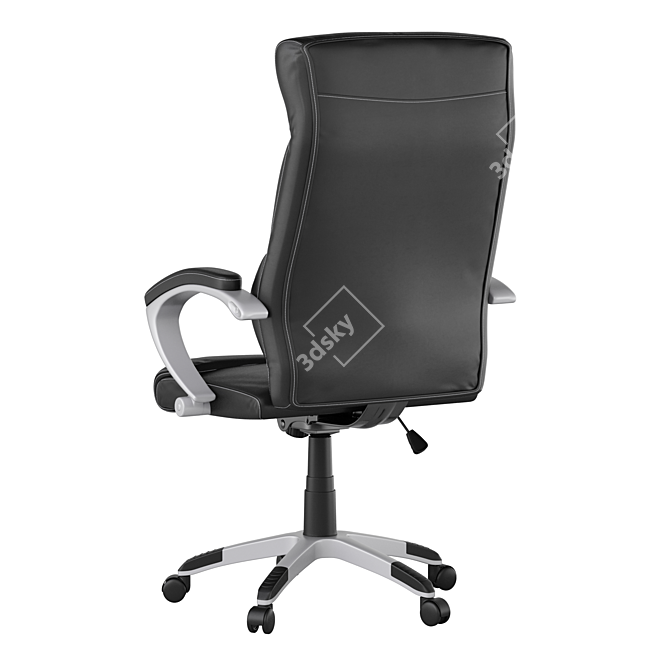 Modern Leather Office Swivel Chair 3D model image 3