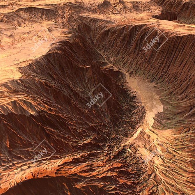 Canyon 3D Model Rendering 3D model image 2