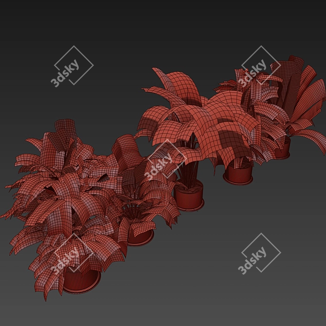 High-Quality Collection Plant Models 3D model image 7