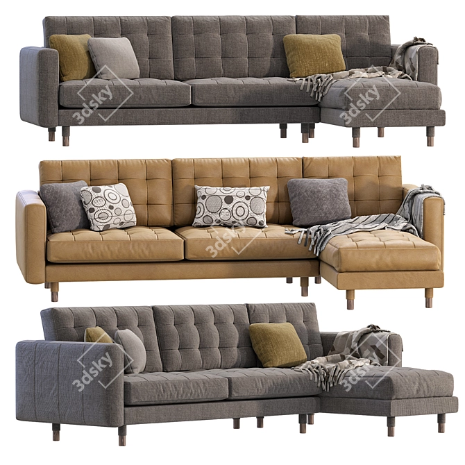 Elegant MORABO Sofa for Home 3D model image 1