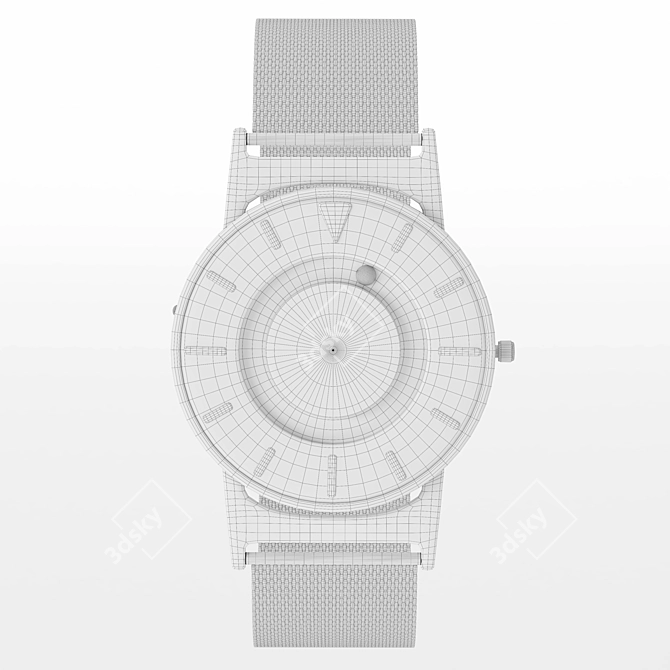 Magnetized Ball Bearings Wristwatch 3D model image 4