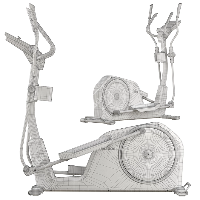 Adidas X21 TurboSmooth Cross Trainer 3D model image 7