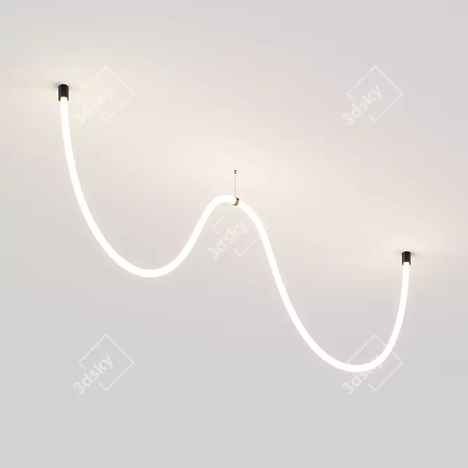 Modern LED GhostLight Fixture 3D model image 1