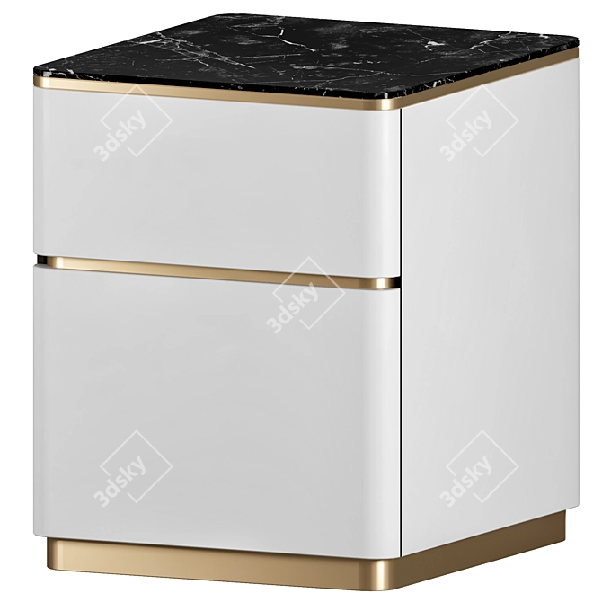 Customizable Frandiss Bedside Table 3D model image 1