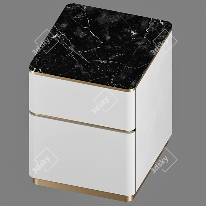 Customizable Frandiss Bedside Table 3D model image 2