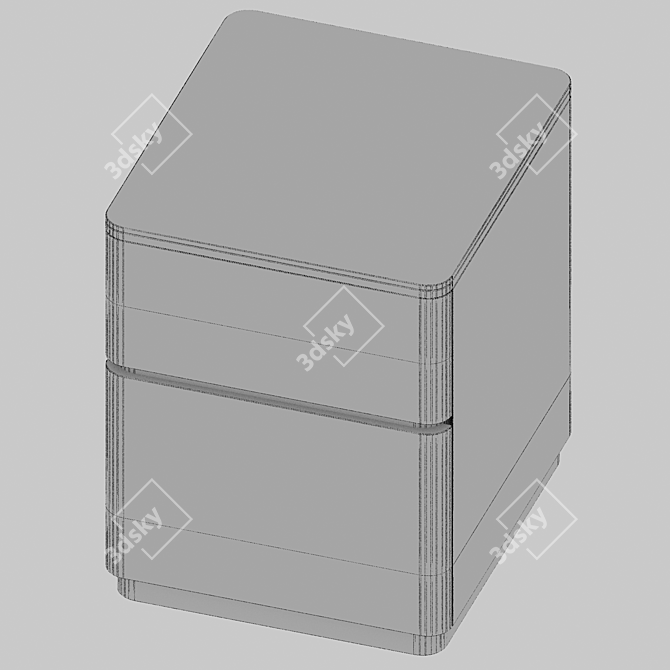 Customizable Frandiss Bedside Table 3D model image 3