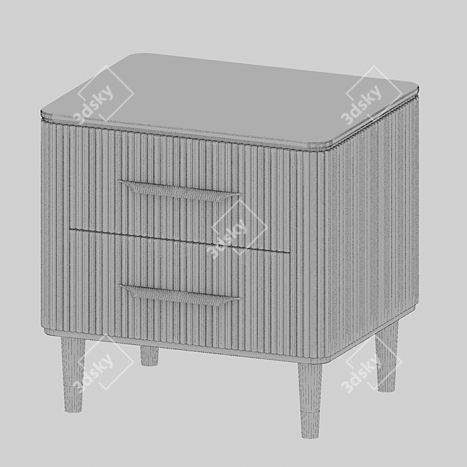 Customizable Bedside Table by Frandiss 3D model image 3