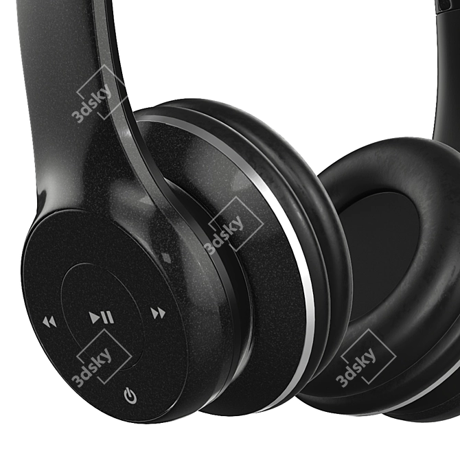 High-Quality Bluetooth Headphones 4K Textures 3D model image 5