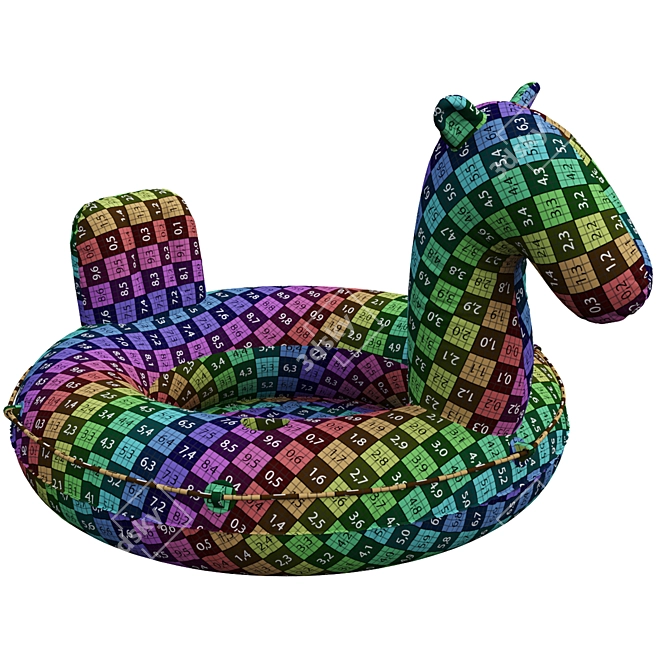 Luxury Horse Pool Float 3D model image 5