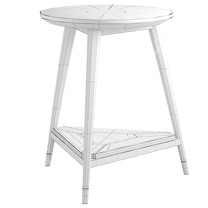 Vintage Style Table, Watford 3D model image 2