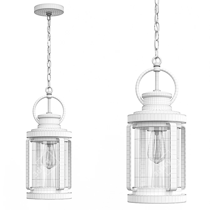 Park Outdoor Pendant Light 3D model image 2