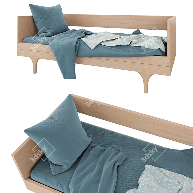 Kalon Studios Divan Toddler Bed 3D model image 8