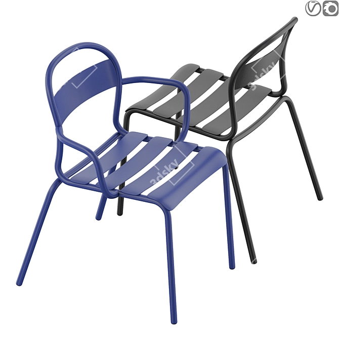 Colos Stecca 1/2 Gaming Chair 3D model image 1