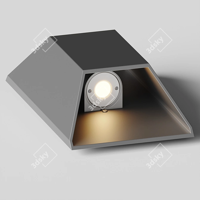 Modern Outdoor Wall Sconce 3D model image 3